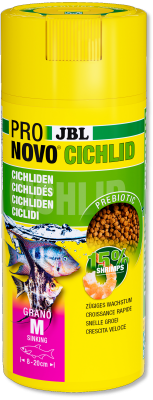 JBL PRONOVO CICHLID GRANO M корм в гранулах для цихлид 130г 250мл
